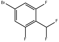 5-Bromo-2-(difluoromethyl)-1,3-difluorobenzene Struktur