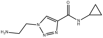 1-(2-Amino-ethyl)-1H-[1,2,3]triazole-4-carboxylic acid cyclopropylamide Struktur