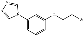 4-(4-(2-Bromoethoxy)phenyl)-4H-1,2,4-triazole Struktur