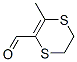 1,4-Dithiin-2-carboxaldehyde, 5,6-dihydro-3-methyl- (9CI) Struktur