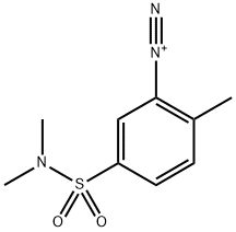 5-[(Dimethylamino)sulfonyl]-2-methylbenzenediazonium Struktur