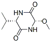 2,5-Piperazinedione,3-methoxy-6-(1-methylethyl)-,(3S-cis)-(9CI) Struktur