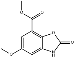 Methyl 5-methoxy-2-oxo-2,3-dihydro-1,3-benzoxazole-7-carboxylate Struktur