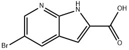 5-Bromo-1H-pyrrolo[2,3-b]pyridine-2-carboxylic acid Struktur