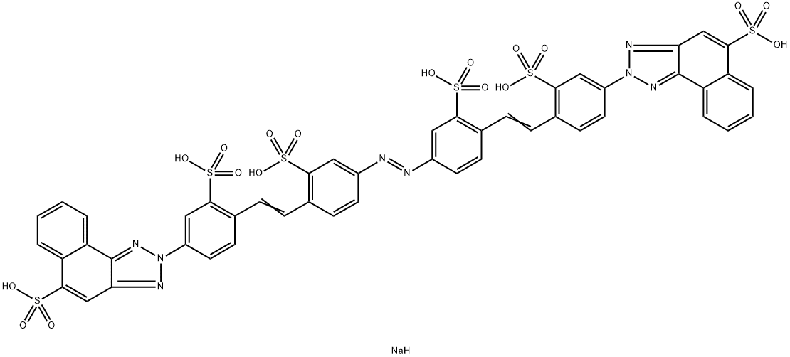 Hexanatrium-2,2'-[azobis[(2-sulfonato-4,1-phenylen)vinylen(3-sulfonato-4,1-phenylen)]]bis[2H-naphtho[1,2-d]triazol-5-sulfonat]