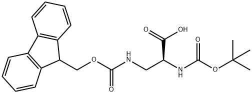 BOC-DAP(FMOC)-OH Struktur