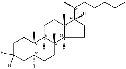 CHOLESTANE-3,3-D2 Struktur