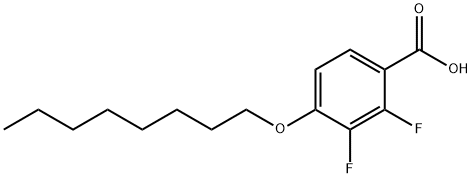 2,3-Difluoro-4-(octyloxy)-benzoic acid Struktur