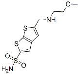 5-[[(2-Methoxyethyl)amino]methyl]thieno[2,3-b]thiophene-2-sulfonamide Struktur