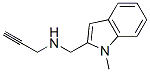 2-(N-(2-propynyl)aminomethyl)-1-methylindole Struktur