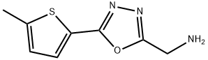 C-[5-(5-Methyl-thiophen-2-yl)-[1,3,4]oxadiazol-2-yl]-methylamine Struktur