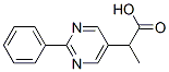 5-Pyrimidineacetic acid, -alpha--methyl-2-phenyl- (9CI) Struktur