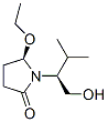 2-Pyrrolidinone,5-ethoxy-1-[1-(hydroxymethyl)-2-methylpropyl]-,[R-(R*,S*)]-(9CI) Struktur