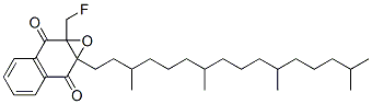 2-(fluoromethyl)-3-(phytyl)-1,4-naphthoquione 2,3-epoxide Struktur