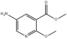 5-AMino-2-Methoxy-nicotinic acid Methyl ester Struktur