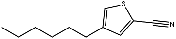 4-Hexylthiophene-2-carbonitrile Struktur