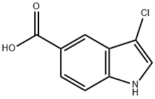 3-chloro-1H-indole-5-carboxylic acid Struktur