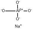 aluminium sodium tetrahydroxide  Struktur