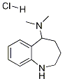 N,N-diMethyl-2,3,4,5-tetrahydro-1H-benzo[b]azepin-5-aMine hydrochloride Struktur