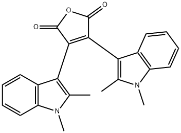 3,4-BIS-(1,2-DIMETHYL-1H-INDOL-3-YL)-FURAN-2,5-DIONE Struktur