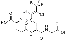 S-(1,2-dichloro-3,3,3-trifluoro-1-propenyl)glutathione Struktur