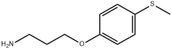 3-[4-(Methylthio)phenoxy]propylamine Struktur