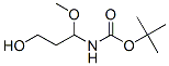 Carbamic acid, (3-hydroxy-1-methoxypropyl)-, 1,1-dimethylethyl ester (9CI) Struktur