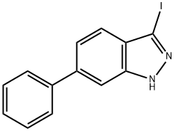 3-Iodo-6-phenyl-1H-indazole Struktur