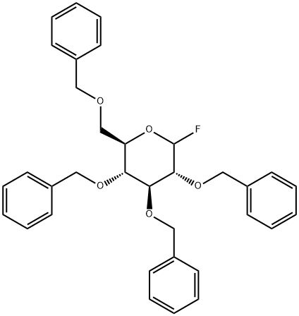 2,3,4,6-TETRA-O-BENZYL-BETA-D-GLUCOPYRANOSYL FLUORIDE Struktur