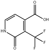 2-Hydroxy-3-(trifluoromethyl)isonicotinic acid Struktur