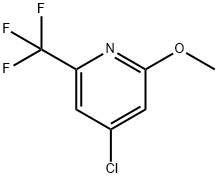 4-Chloro-2-methoxy-6-(trifluoromethyl)pyridine Struktur