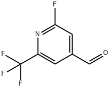 2-Fluoro-6-(trifluoromethyl)isonicotinaldehyde Struktur