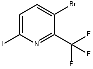 3-Bromo-6-iodo-2-(trifluoromethyl)pyridine Struktur