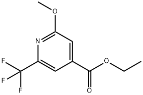 Ethyl 2-methoxy-6-(trifluoromethyl)isonicotinate Struktur