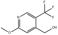 2-Methoxy-5-(trifluoromethyl)pyridine-4-methanol Struktur