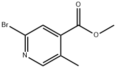 METHYL 2-BROMO-5-METHYLPYRIDINE-4-CARBOXYLATE Struktur