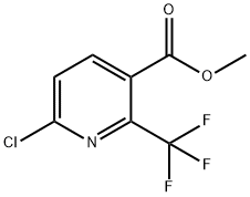 Methyl 6-chloro-2-(trifluoromethyl)nicotinate Struktur