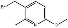 Pyridine, 3-(broMoMethyl)-6-Methoxy-2-Methyl- Struktur