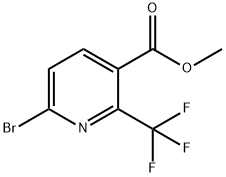 Methyl 6-bromo-2-(trifluoromethyl)nicotinate Struktur