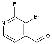 4-Pyridinecarboxaldehyde, 3-bromo-2-fluoro- Struktur