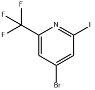 4-Bromo-2-fluoro-6-(trifluoromethyl)pyridine Struktur