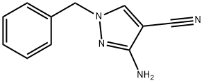 3-AMINO-1-BENZYL-1H-PYRAZOLE-4-CARBONITRILE Struktur