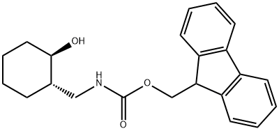 (1R,2S)-trans-2-(FMoc-aMinoMethyl)cyclohexanol Struktur