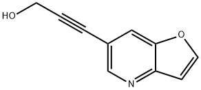 3-(Furo[3,2-b]pyridin-6-yl)prop-2-yn-1-ol Struktur