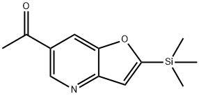 1-(2-(Trimethylsilyl)furo[3,2-b]pyridin-6-yl)-ethanone Struktur