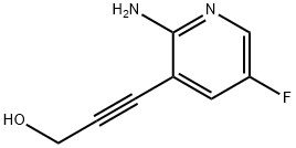 3-(2-Amino-5-fluoropyridin-3-yl)prop-2-yn-1-ol Struktur