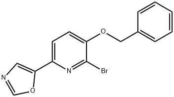 5-(5-(Benzyloxy)-6-bromopyridin-2-yl)oxazole Struktur