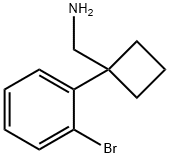 (1-(2-bromophenyl)cyclobutyl)methanamine Struktur