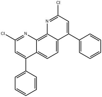 1,10-Phenanthroline, 2,9-dichloro-4,7-diphenyl- Struktur