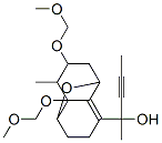 2-(7,9-bis(methoxymethoxy)-8-methyl-11-oxatricyclo(4.4.1.0(2,7))undec-2-en-3-yl)-3-pentyn-2-ol Struktur